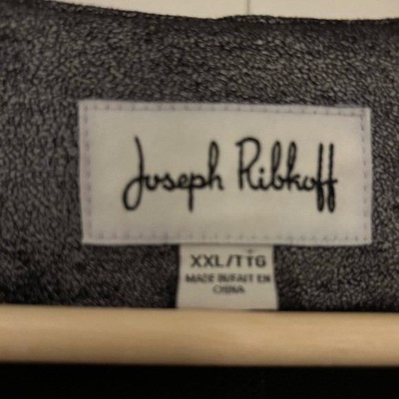 Joseph Ribkoff Black Textured Blazer with Stud Accents - Picture 2 of 7